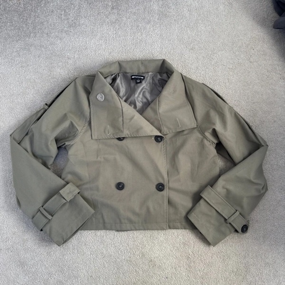 PrettyLittleThing Olive Trench Coat